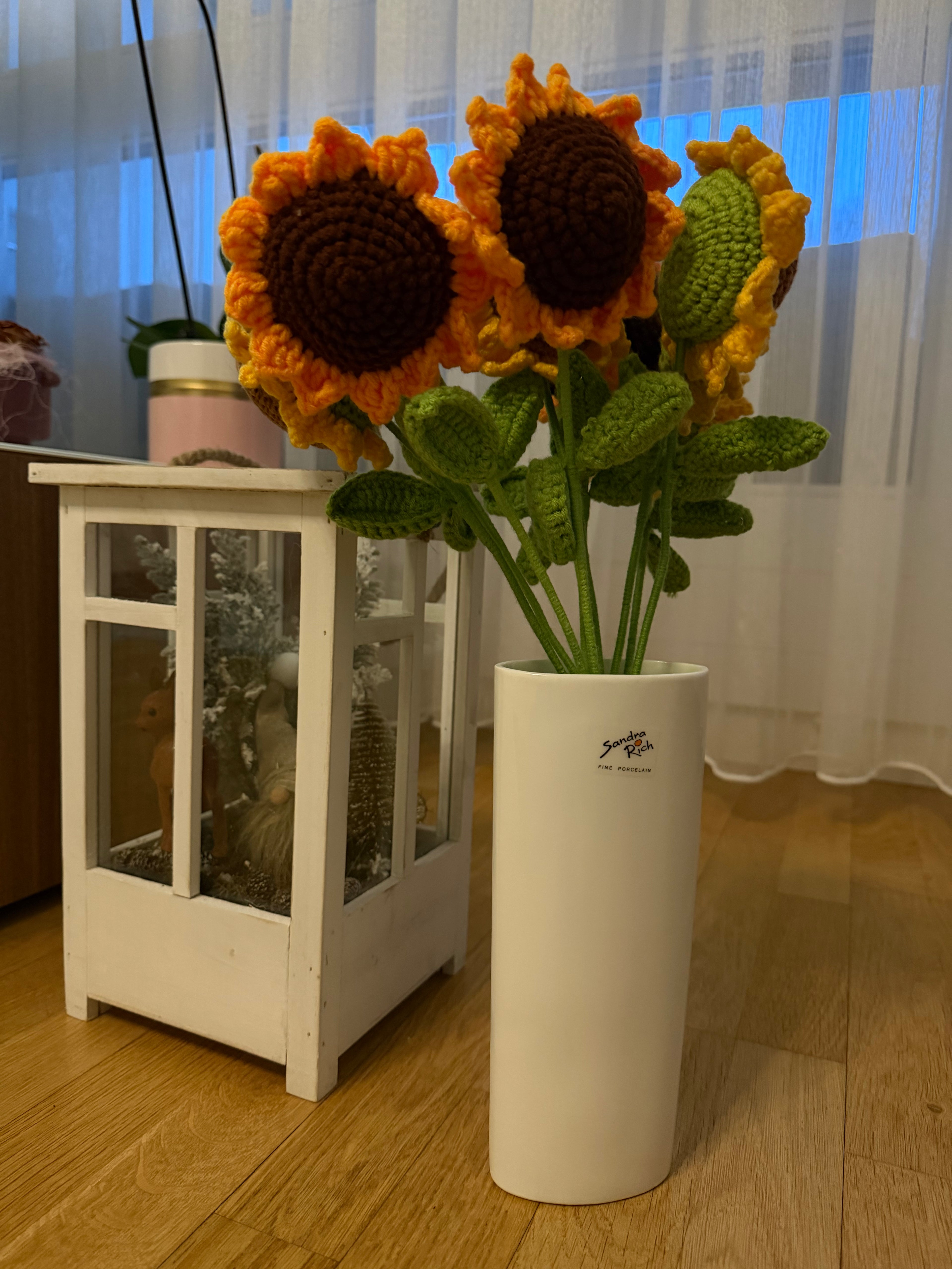Gestrickte Sonnenblumen