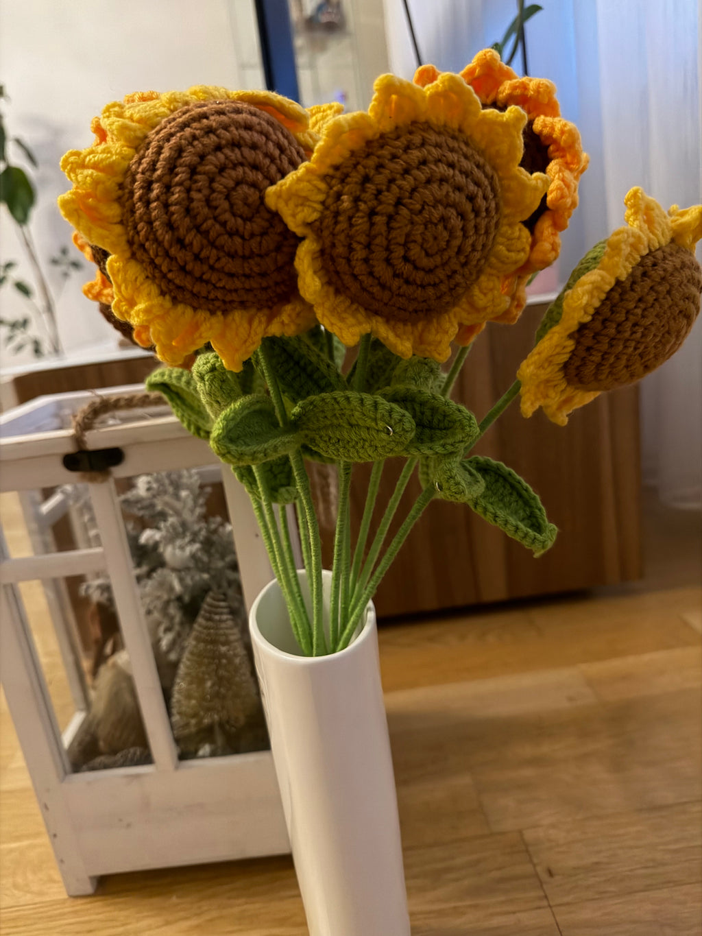Gestrickte Sonnenblumen