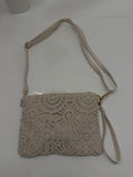 Häkel-Crossbody-Tasche Creme