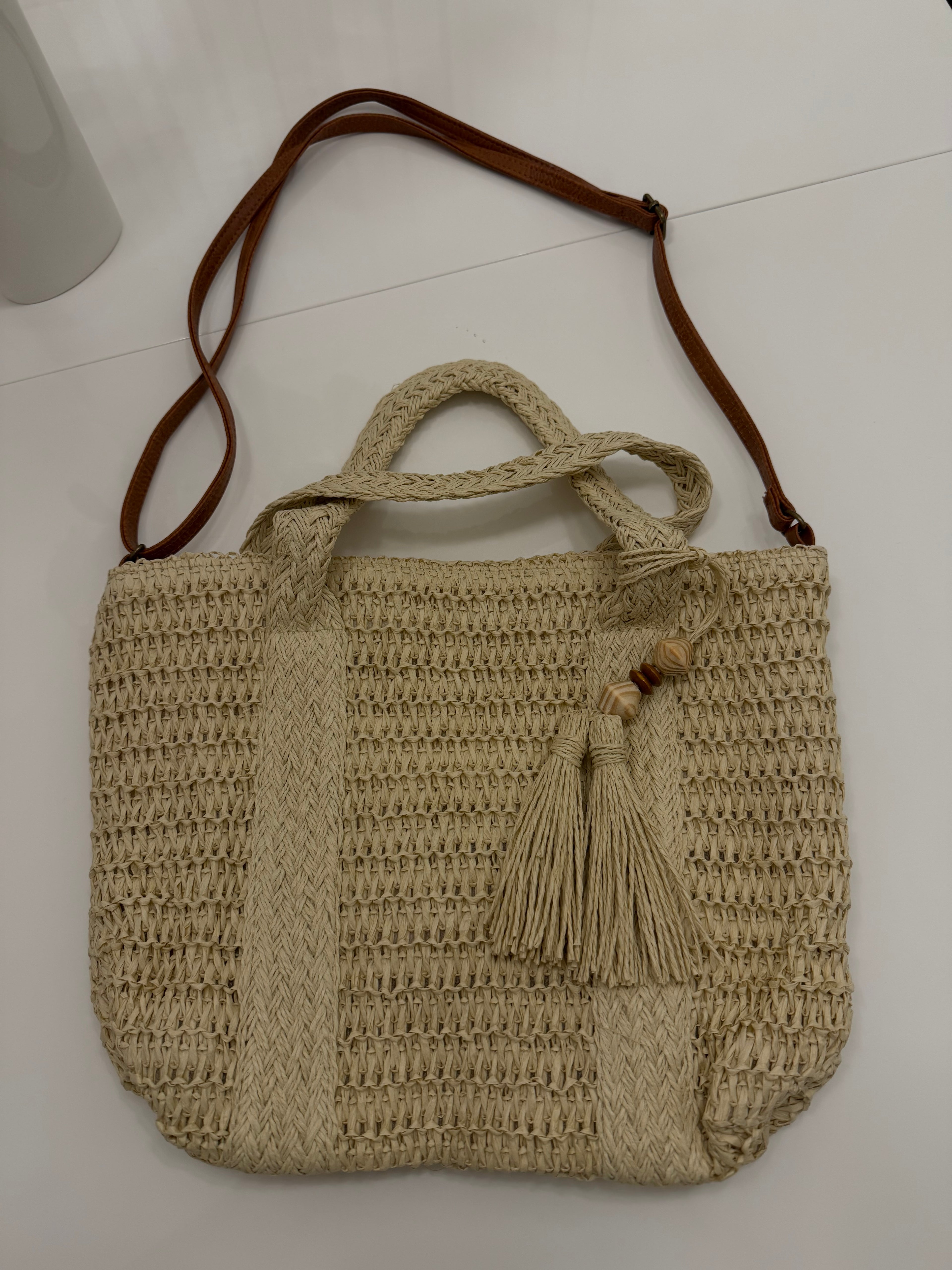 Raffia Tote Bag Natur