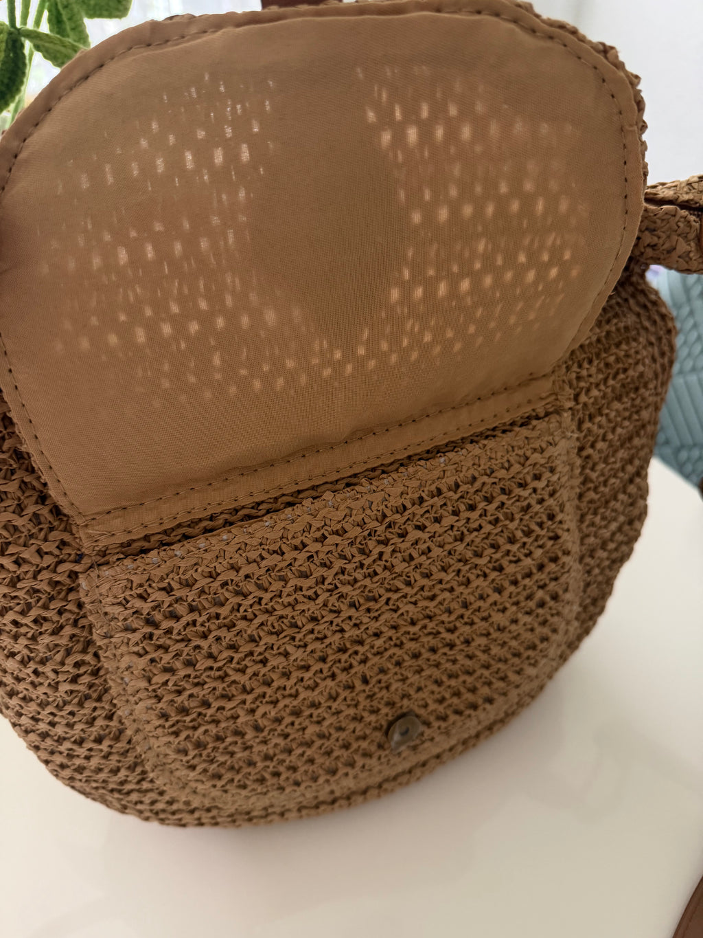 Boho Crossbody Bag – Häkel-Umhängetasche