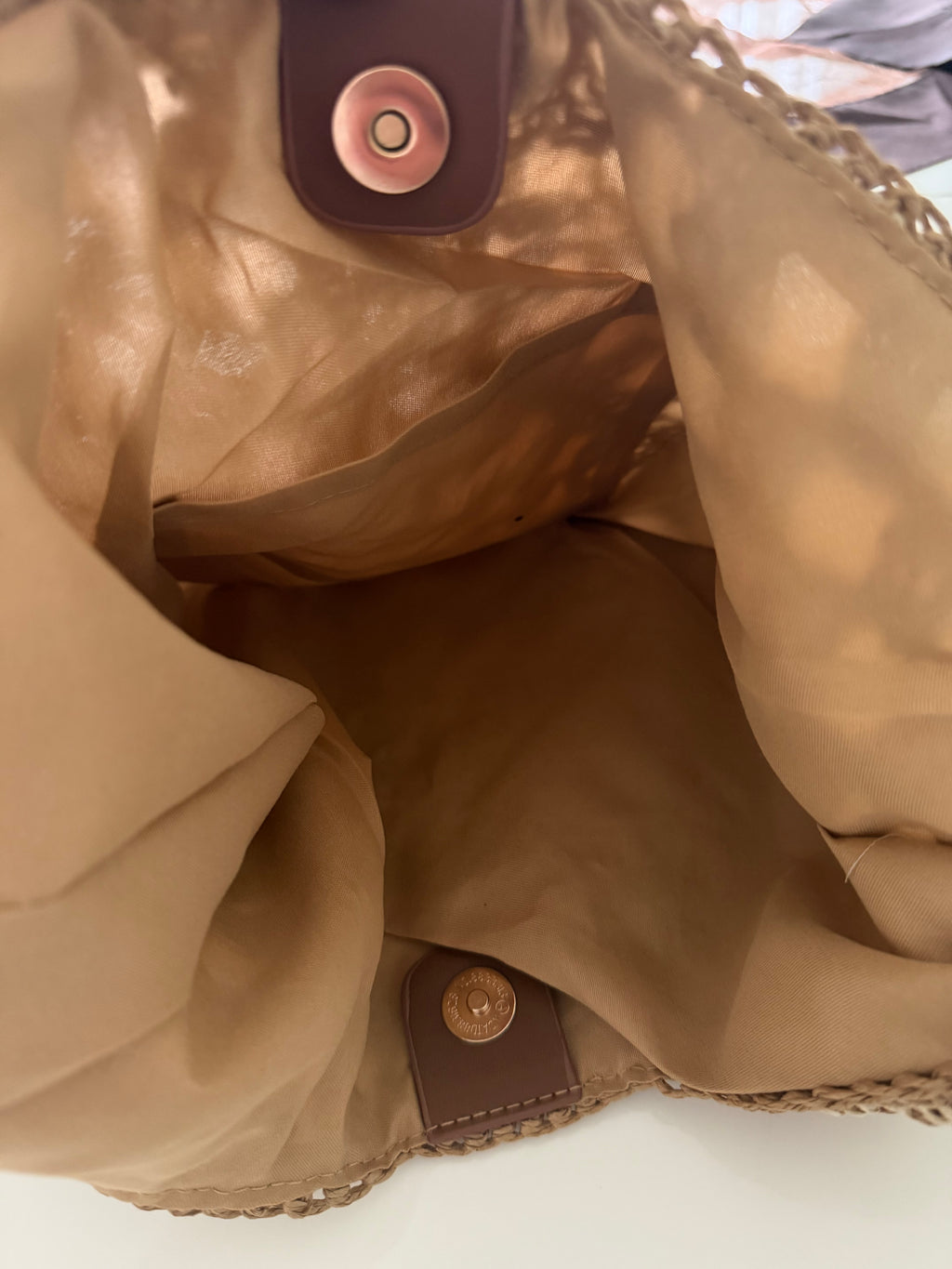 Boho Tote Bag – Häkel-Shopper mit Holzperlengriff
